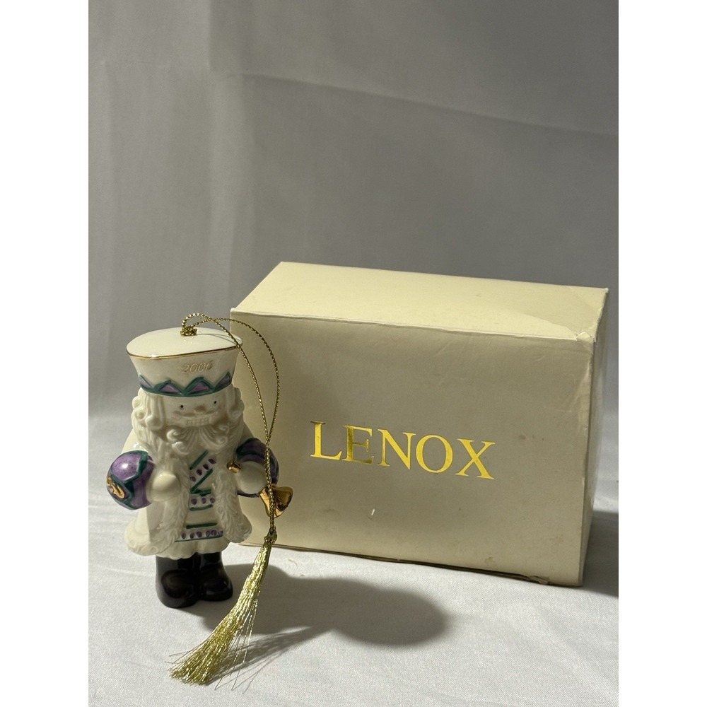 Lenox 2006 Merry Monarch Nutcracker Christmas Ornament Porcelain w/ Box